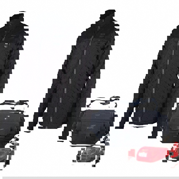 Heated Jacket: Size Small, Black, Polyester